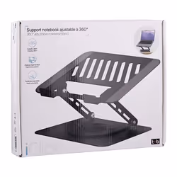 T'nB NBSTAND360 supporto per laptop Supporto per laptop e tablet Nero 38,1 cm (15") - Vista aggiuntiva 3