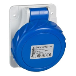 Schneider Electric - Presa cee Schneider da incasso inclinata 10° 2X16A+T PKY16F723