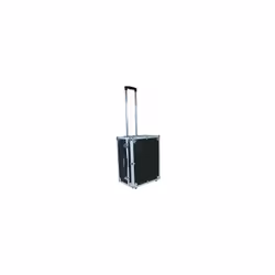 Contenitore da trasporto, imbottito, con 2 rotelle e maniglia del trolley estraibile, lungh. x largh. x alt. 450 x 350 x 210 ...