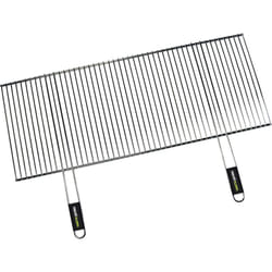 Cook'in Garden - Griglia Regolabile per Barbecue in Acciaio Cromato - Manici Soft Touch - Resistente alle Fiamme e Alte Temperature - 100 x 40 cm a