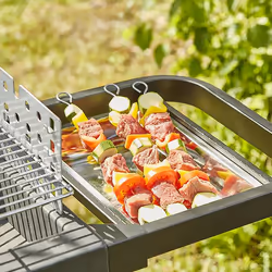 Cook'in Garden EASY 60 Barbecue Carrello Carbone (combustibile) Nero - Vista aggiuntiva 5