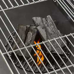 Cook'in Garden EASY 60 Barbecue Carrello Carbone (combustibile) Nero - Vista aggiuntiva 8