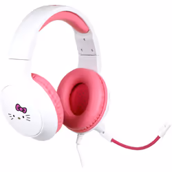 Konix Hello Kitty Auricolare Cablato A Padiglione Gaming Rosa, Bianco - Vista aggiuntiva 7