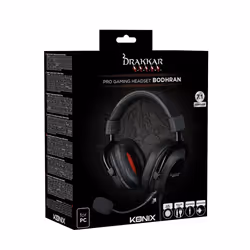 Konix Drakkar KX DKP 7.1HYBRID BODHRAN HEADSET Auricolare Cablato A Padiglione Gaming Nero - Vista aggiuntiva 6