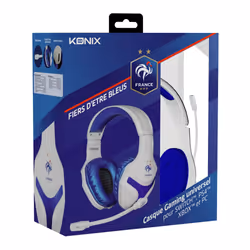 Konix KX FFF UNIV WHITE GAMING HEADSET Auricolare Cablato A Padiglione Blu, Bianco - Vista aggiuntiva 7