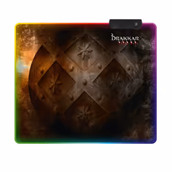 Konix Hetland, Multicolore, Immagine, Microfibra, Rosso/Verde/Blu, Barra appoggiaferro antiscivolo, Tappetino per mouse per g ...