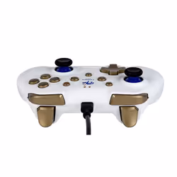 Konix KX FFF SWITCH/PC PAD WHITE Oro, Bianco USB Gamepad Analogico/Digitale Nintendo Switch, PC