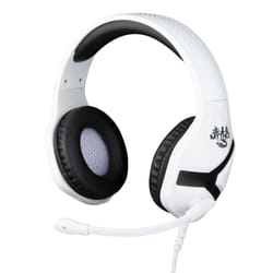 Konix Nemesis PS5 Auricolare Cablato A Padiglione Gaming Nero, Bianco