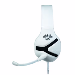 Konix Nemesis PS5 Auricolare Cablato A Padiglione Gaming Nero, Bianco