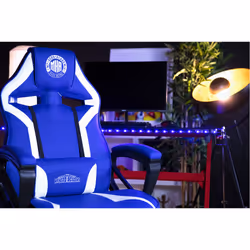 Konix My Hero Academia KX MHA GAMING CHAIR Sedia per gaming universale Seduta imbottita Blu, Bianco - Vista aggiuntiva 4