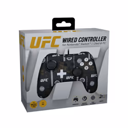 Konix UFC Nero, Bianco USB Gamepad Analogico/Digitale Nintendo Switch, Nintendo Switch Lite, PC - Vista aggiuntiva 5