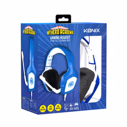 Konix My Hero Academia 80761117846 cuffia e auricolare Cablato A Padiglione Gaming Blu, Bianco - Vista aggiuntiva 5
