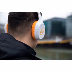 Konix Naruto KX BT HEADPHONES Auricolare Con cavo e senza cavo A Padiglione Gaming Bluetooth Arancione, Bianco - Vista aggiuntiva 7