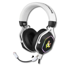 Konix 82381120335 cuffia e auricolare Cablato A Padiglione Gaming USB tipo A Nero, Bianco