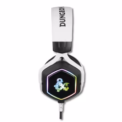 Konix 82381120335 cuffia e auricolare Cablato A Padiglione Gaming USB tipo A Nero, Bianco - Vista aggiuntiva 2
