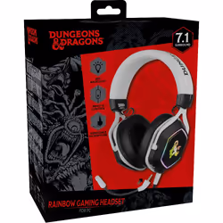 Konix 82381120335 cuffia e auricolare Cablato A Padiglione Gaming USB tipo A Nero, Bianco - Vista aggiuntiva 4