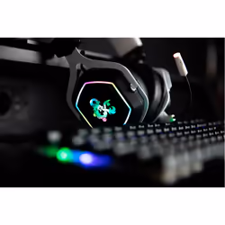 Konix 82381120335 cuffia e auricolare Cablato A Padiglione Gaming USB tipo A Nero, Bianco - Vista aggiuntiva 8