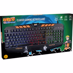 Konix Naruto KX GAMING KEYBOARD tastiera USB AZERTY Francese Nero - Vista aggiuntiva 7