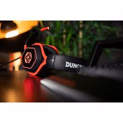Konix KX DND D20 7.1 GAMING HEADEST Auricolare Cablato A Padiglione USB tipo A Nero, Rosso - Vista aggiuntiva 4