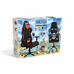 Konix OnePiece Poltrona per gaming Seduta imbottita Nero, Arancione - Vista aggiuntiva 6