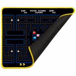 Konix 82541120979 tappetino per mouse Tappetino per mouse per gioco da computer Nero, Giallo - Vista aggiuntiva 2
