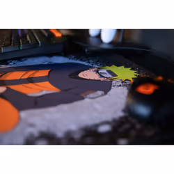 Konix Naruto KX MOUSEPAD XXL BLACK Tappetino per mouse per gioco da computer Nero, Arancione - Vista aggiuntiva 4