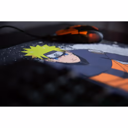 Konix Naruto KX MOUSEPAD XXL BLACK Tappetino per mouse per gioco da computer Nero, Arancione - Vista aggiuntiva 5