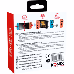 Konix 61889000053 periferica di gioco Blu, Rosso Bluetooth Gamepad Analogico Nintendo Switch, Nintendo Switch OLED - Vista aggiuntiva 2