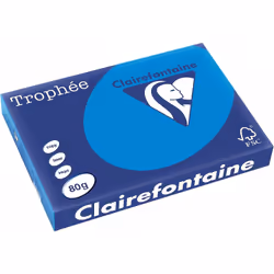 Clairefontaine 1886C, Stampa laser/inkjet, A3 (297x420 mm), 500 fogli, 80 g/m², Blu, 107 µm