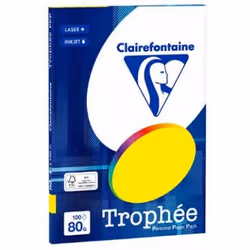 Clairefontaine 4101C, Stampa laser/inkjet, A4 (210x297 mm), 100 fogli, 80 g/m², Blu, ISO 9706