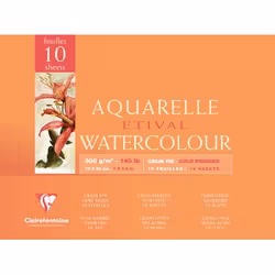 Clairefontaine 96570C, Blocco di carta da disegno, 300 g/m², 10 fogli