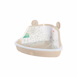 Zolux - Toilette angolare per roditori, dimensioni ridotte, beige, 34 x 32 x 14,5 cm, 34 x 32 x 14,5 cm