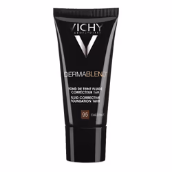 Vichy Dermanblend 16H è un fondotinta fluido correttore, che dura 16h ed è della nuance 95. Flacone da 30ml.