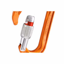 Petzl Attache Moschettone di blocco A forma di D Alluminio Arancione 1 pz