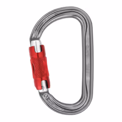 Petzl Am’D Moschettone di blocco A forma di D Alluminio Grigio 1 pz - Vista aggiuntiva 5
