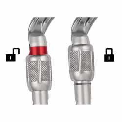 Petzl M33A SL moschettone da scalata Moschettone di blocco A forma di D Alluminio Grigio 1 pz - Vista aggiuntiva 4
