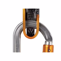 Petzl M33A BL moschettone da scalata Moschettone di blocco A forma di D Alluminio Grigio 1 pz
