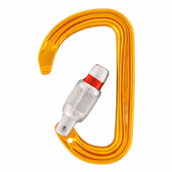 Petzl M39A SL moschettone da scalata Moschettone di blocco A forma di D Alluminio Giallo 1 pz - Vista aggiuntiva 5