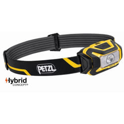 Lampada frontale compatta Petzl Aria 1R impermeabile - 450 lumen - Nero/giallo - Batteria inclusa - E069CA00
