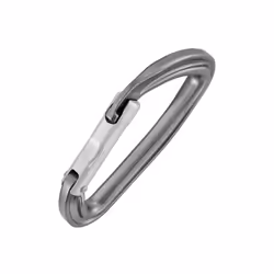 Petzl DJINN Moschettone di blocco Alluminio Grigio 1 pz