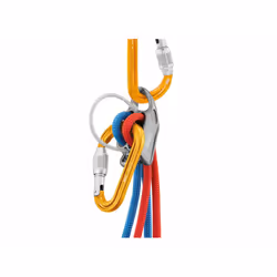 Petzl ATTACHE Moschettone di blocco A forma di D Alluminio Giallo 1 pz - Vista aggiuntiva 4