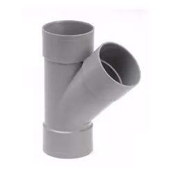 Girpi XCS480FF, Raccordo a T a pressione, PVC, Femmina/Femmina, Grigio, 45°, 8 cm