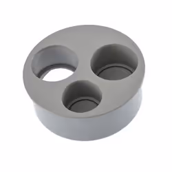 Girpi TRO4/443, Cloruro di polivinile (PVC), Grigio, 10 cm
