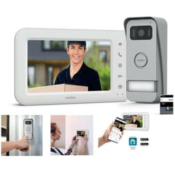 Kit videocitofono wifi chiamata al cellulare elia monitor 7 pollici a colori 2 fili offerta - Avidsen