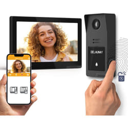 Videocitofono smart connesso con accesso tramite impronta digitale - Digital Connect - Extel -Schermo 7"