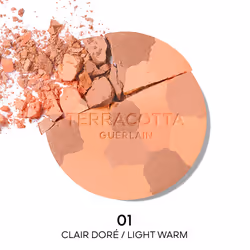 Guerlain Terracotta Light La Poudre Éclat Bonne Mine Naturelle - 96% Di Ingredienti Di Origine Naturale 01 Clair Doré - Boîtier Beige - Vista aggiuntiva 4