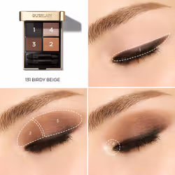 Guerlain Ombres G Ombretti 4 Colori Birdy Beige 131 - Vista aggiuntiva 3
