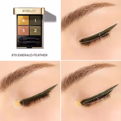 Guerlain Ombres G Ombretti 4 Colori Emerald Feather 870 - Vista aggiuntiva 3
