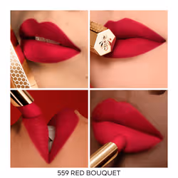Guerlain KissKiss Kissproof Honey Blurred Matte Lipstick Refill 559 Red Bouquet 1.85g - Vista aggiuntiva 4