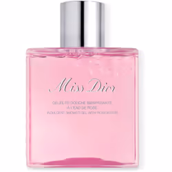 Arricchito con acqua di rosa, il gel doccia Miss Dior deterge e sublima delicatamente la pelle.